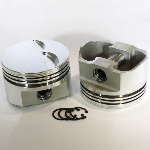 [DMS-8750-4000] DSS Racing 8750-4000: 8750-4000 E-Series Flat Top Piston Set for 1962-2001 Small Block Ford 351W, 4 in. Bore, -3cc Volume [OEM Stroke]