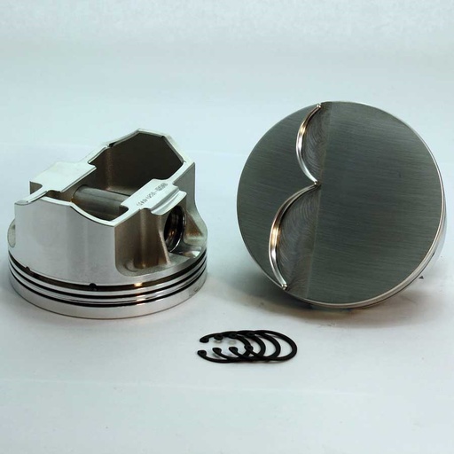 [DMS-K1830-4075] DSS Racing K1830-4075: K1830-4075 SX-Series Flat Top Piston Set for 1999-2019 Chevy LS, 4.075 in. Bore, -3cc Volume [OEM Stroke]