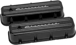 [BSP-BLK96123] Billet Specialties BLK96123: Big Block Valve Covers - Tall Chevrolet Script