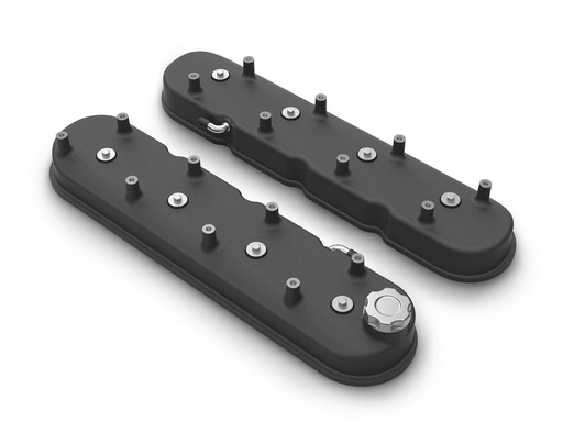 [HLY-241-112] Holley 241-112: 241-112 Aluminum LS Valve Covers Black