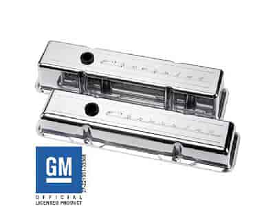 [BSP-95223] Billet Specialties 95223: Small Block Valve Covers - Tall Chevrolet Logo