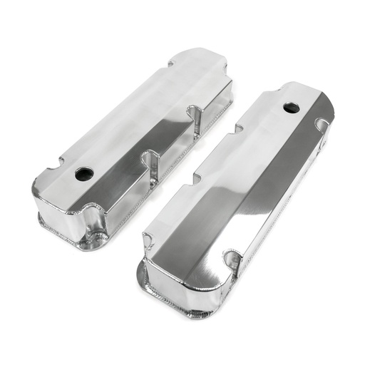 [TSN-JM8094-8P] Top Street Performance JM8094-8P: JM8094-8P Valve Covers, Fab. Alum., Short Bolt w/ Holes BBF, Polished