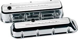 [BSP-96023] Billet Specialties 96023: Big Block Valve Covers - Short Chevrolet Script