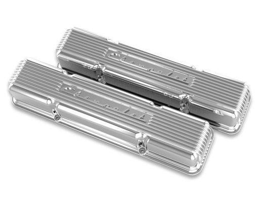 [HLY-241-107] Holley 241-107: 241-107 Officially Licensed Chevrolet Vintage Series Finned Valve Covers
