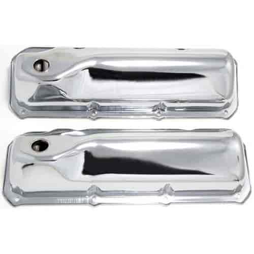 [TRD-9295] Trans Dapt 9295: Chrome Plated Steel Valve Covers 1970-1982 Ford 351C, 351M, 400M, Boss 302 V8