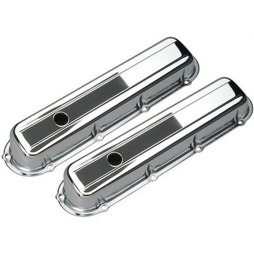 [TRD-9521] Trans Dapt 9521: Chrome Plated Steel Valve Covers 1977-1979 Cadillac 425 V8