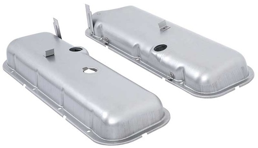 [OER-VC1216] OER VC1216: VC1216 Valve Covers 1965-91 Chevrolet; 396-454 Big Block; With Booster Notch, With Oil Drippers; Paintable