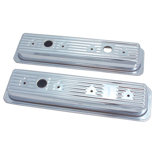 [SPE-5260] Spectre 5260: Chrome Valve Covers 1987-99 Chevy 305/350