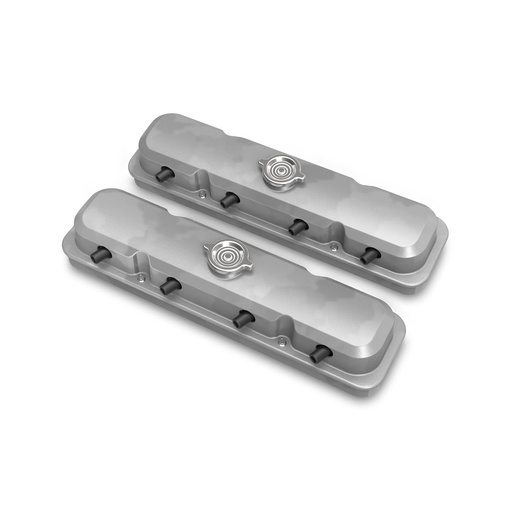 [HLY-241-190] Holley 241-190: 241-190 Pontiac-Style Cast Aluminum Valve Covers in Natural Finish [GM LS1, LS2, LS3, LS6, LS7 Engines]