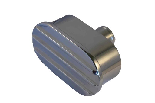 [AAY-BOR-P] All American Billet BOR-P: Valve Cover Breather Polished/Ribbed