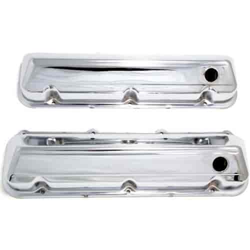 [TRD-9297] Trans Dapt 9297: Chrome Plated Steel Valve Covers 1968-1988 Ford 429-460 V8
