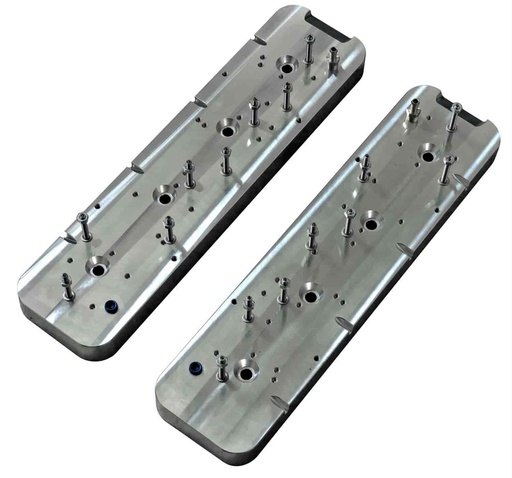 [AAY-LS-SBC-VCC] All American Billet LS-SBC-VCC: Valve Cover Adapters for LS to Small Block Chevy Conversion
