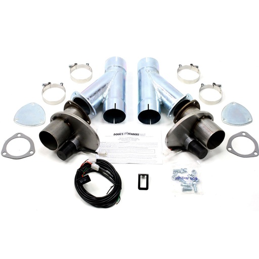 [DOU-DEC300AK] Doug's Headers DEC300AK: Electric Exhaust Cutout Kit 3" Tube Diameter