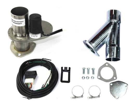 [DOU-DEC300AKS] Doug's Headers DEC300AKS: DEC300AKS Electric Cut-Outs, 3 in. Single with Hook-Up Kit