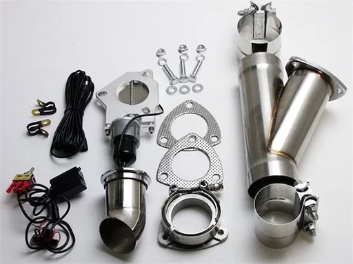 [GRN-302525] Granatelli 302525: 302525 Electronic Exhaust Cutout Kit, 2.5 in. (63 mm), Stainless Steel, Slip Fit w/Band Clamp