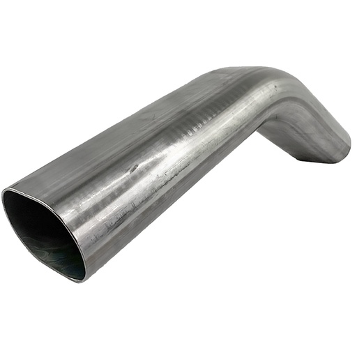 [GRN-313538] Granatelli 313538: 313538 Exhaust Tubing, 3.0 in. Oval Tubing, Vertical Radius, 45 Degree Bend, 4.50 in. Bend Radius, 2.2 in. x 3.45 in. O.D.