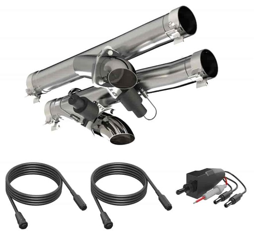 [QTP-520121] Quick Time Performance 520121: Aggressor Cutout Pipe Kit Ram TRX 6.2 Liter