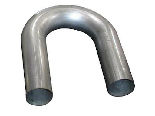 [STW-MB180150] Stainless Works MB180150: MB180150 Exhaust Pipe, Universal, 1-1/2" 180 Degree Mandrel Bend .065 Wall