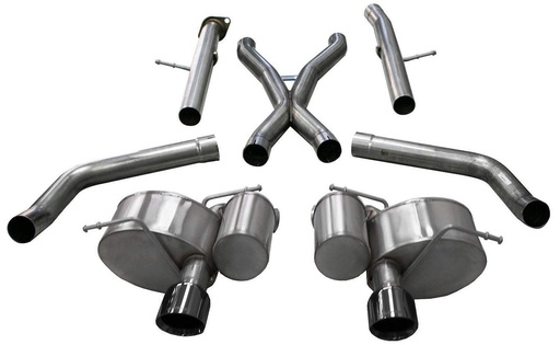 [CSE-21058BLK] Corsa 21058BLK: Xtreme Cat-Back Exhaust System Jeep Grand Cherokee SRT 6.4L V8- Black Tips