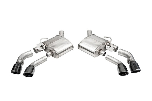 [CSE-14789BLK] Corsa 14789BLK: Active Valve (NPP) Axle-Back Exhaust System Fits Select Chevy Camaro SS, ZL1 6.2L - Quad Black Tips