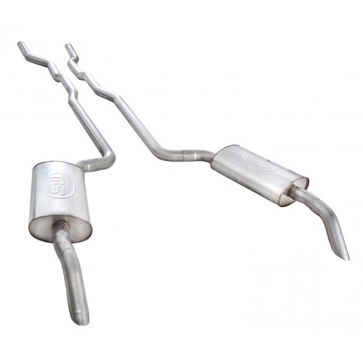 [STW-V7381SW] Stainless Works V7381SW: V7381SW Header-Back Exhaust System 1973-81 Corvette