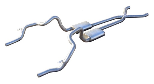 [PYE-SGF13S] Pypes Performance Exhaust SGF13S: Street-Pro Crossmember-Back Exhaust System 1970-81 Camaro/Firebird