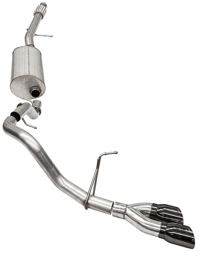 [CSE-21126BLK] Corsa 21126BLK: Sport Cat-Back Exhaust System fits Select Late-Model Chevy Suburban 5.3L V8 - Black Tip