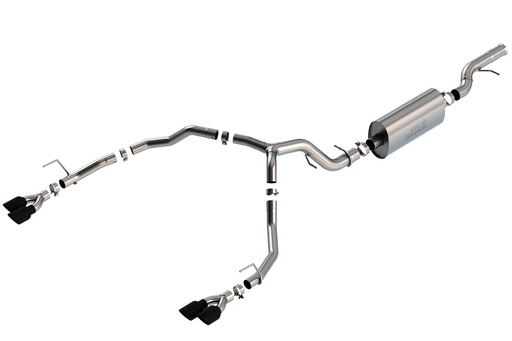 [BOR-140858BC] Borla 140858BC: 140858BC Touring Cat-Back Exhaust System Fits Select Chevrolet Tahoe, GMC Yukon 6.2L V8 Engine