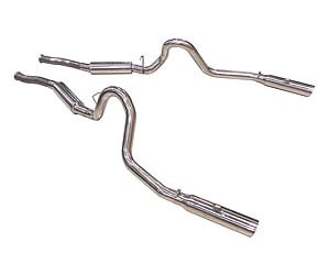 [PYE-SFM29V] Pypes Performance Exhaust SFM29V: Super System Cat-Back Exhaust 1979-2004 Mustang
