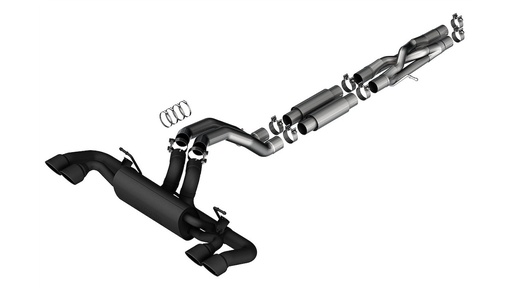 [BOR-140892CB] Borla 140892CB: 140892CB Cat-Back 3 in. Exhaust System w/S-Type Muffler Fits Select Jeep Wrangler JLU Rubicon w/392 6.4L Hemi V8 Engine [Black]