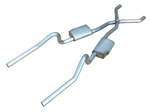 [PYE-SME11S] Pypes Performance Exhaust SME11S: Street-Pro Crossmember-Back Exhaust System 1970-74 E-Body