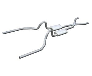 [PYE-SFM03S] Pypes Performance Exhaust SFM03S: Street-Pro Crossmember-Back Exhaust System 1964-1/2 to 1970 Mustang