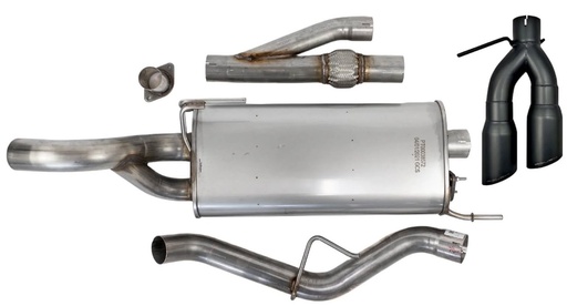 [RSP-422264-BLK] Roush Performance 422264-BLK: 422264-BLK Active Ready Cat-Back Exhaust System Fits Select Ford F-150 5.0L [Side-Exit]