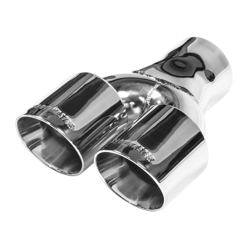 [FLO-15402] Flowmaster 15402: Polished 304S Stainless Steel Dual Exhaust Tip Weld-On 3 in. Inlet/Outlet