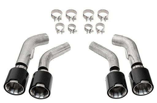 [CSE-21835CF] Corsa 21835CF: 21835CF Pro Series Clamp-On Exhaust Tips Fits Select Chevrolet Camaro SS, ZL1 6.2L [4.500 in. Quad Outlet, Carbon Fiber/Polished