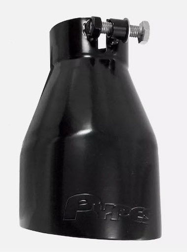 [PYE-EVT92B] Pypes Performance Exhaust EVT92B: EVT92B Phantom Series Exhaust Tail Pipe Tip for 2010-2014 Chevy Camaro V6 2.5 in. Inlet/4 in. Outlet [Black Powder Coat]