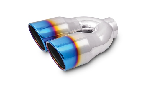 [VPE-1326B] Vibrant Performance 1326B: Dual Round Stainless Steel Exhaust Tip