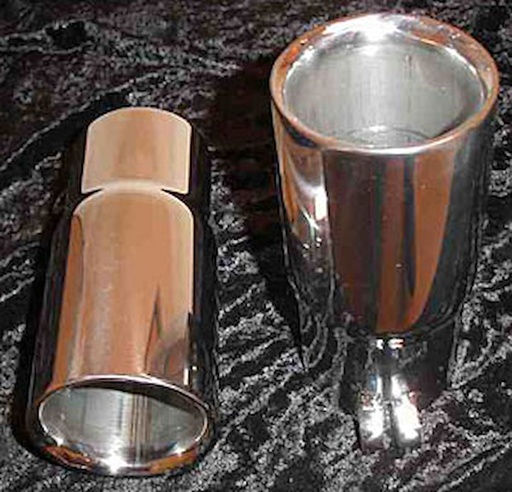 [STW-791300] Stainless Works 791300: 791300 Tip Double Wall - Straight Cut Inlet: 3"